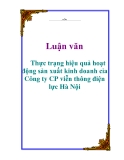 Luận văn: Thực trạng hiệu quả hoạt động sản xuất kinh doanh cỉa Công ty CP viễn thông điện lực Hà Nội