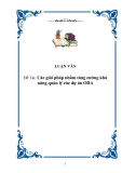 Các giải pháp nhằm tăng cường khả năng quản lý các dự án ODA