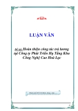 Hoàn thiện công tác trả lương tại Công ty Phát Triển Hạ Tầng Khu Công Nghệ Cao Hoà Lạc