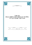 Đề tài " CHIẾN LƯỢC NHÂN LỰC Ở CÔNG TY VẬN TẢI BIC VIỆT NAM "