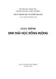 Giáo trình về Sinh thái học đồng ruộng -chương 1