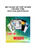 MỘT SỐ BÀI TẬP THIẾT KẾ WEB CĂN BẢN- HTML (khoa công nghệ thông tin)_1