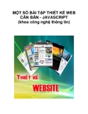  BÀI TẬP THIẾT KẾ WEB CĂN BẢN - JAVASCRIPT