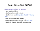 Bài giảng : CÔNG NGHỆ SẢN XUẤT BÁNH KẸO part 5