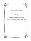 Đề tài: Bảo hiểm gián đoạn kinh doanh tại Bảo Việt Hà Nội giai đoạn 1998 - 2001