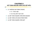 BÀI GIẢNG CHƯƠNG 8: KẾ TOÁN NGUỒN VỐN CHỦ SỞ HỮU