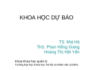 Bài giảng khoa học dự báo