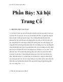 Lịch Sử Tư Tưởng trước Marx - Phần Bảy: Xã hội Trung Cổ