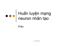 Huấn luyện mạng neuron nhân tạo