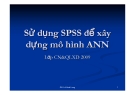 Sử dụng SPSS để xây dựng mô hình ANN