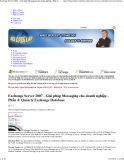 Exchange Server 2007 - Giải pháp Messaging cho doanh nghiệp - Phần 4