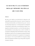 TÁC DỤNG PHỤ CỦA ALFA INTERFERON TRONG QUÁ TRÌNH ÐIỀU TRỊ VIÊM GAN SIÊU VI MÃN TÍNH