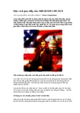 Học cách giao tiếp của ABRAHAM LINCOLN
