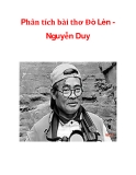 Phân tích bài thơ Đò Lèn Nguyễn Duy