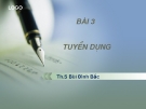 BÀI 3 TUYỂN DỤNG