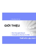 Bài giảng môn học: GIỚI THIỆU  Thiết kế & Lập trình WEB 2