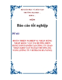 BÁO CÁO TỐT NGHIỆP: " HOÀN THIỆN NGHIỆP VỤ NHẬN HÀNG NHẬP KHẨU VẬN TẢI ĐƯỜNG BIỂN BẰNG CONTAINER TẠI CÔNG TY GIAO NHẬN KHO VẬN NGOẠI THƯƠNG ĐÀ NẴNG (CÔNG TY VIETRANS ĐÀ NẴNG) "