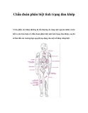 Chẩn đoán phân biệt tình trạng đau khớp 