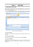 GIÁO TRÌNH LẬP TRÌNH QUẢN LÝ VỚI MICROSOFT OFFIC ACCESS - BÀI 7 KHÁI NIỆM VỀ MACRO