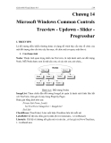 GIÁO TRÌNH MICOSOFT VISUAL BASIC -  Chương 14 Microsoft Windows Common Controls Treeview - Updown - Slider Progressbar