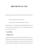 TRIỆU CHỨNG HỘI CHỨNG SUY TIM 