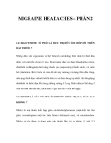 MIGRAINE HEADACHES – PHẦN 2 