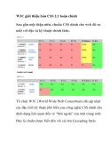 W3C giới thiệu bản CSS 2.1 hoàn chỉnh 