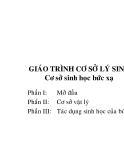 Giáo trình cơ sở lý sinh - Phần I Mở đầu