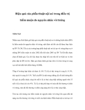 Hiệu quả của phẫu thuật nội soi trong điều trị hiếm muộn do nguyên nhân vòi trứng