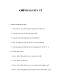 CHÍNH SÁCH Y TẾ 