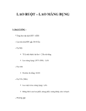 LAO RUỘT – LAO MÀNG BỤNG 