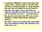 Điện tử học : Transistor trường ứng( FET) part 7