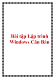 Bài tập Lập trình Windows Căn Bản