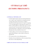 CÓ THAI LẠC CHỖ (ECTOPIC PREGNANCY) 