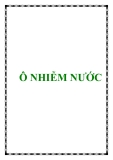 Ô NHIỄM NƯỚC