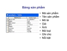 Bài giảng Thương mại điện tử : Thiết kế Cơ sở dữ liệu part 2