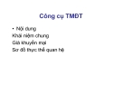 Bài giảng Thương mại điện tử : Công cụ TMĐT 