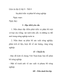 Giáo án địa lý lớp 9 - Tiết 8 Sự phát triển và phân bố nông nghiệp