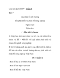 Giáo án địa lý lớp 9 -  Tiết 7 Các nhân tố ảnh hưởng đến phát triển và phân bố nông nghiệp