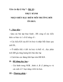 Giáo án địa lý lớp 7 - Bài 18 : THỰC HÀNH NHẬN BIẾT ĐẶC ĐIỂM MÔI TRƯỜNG ĐỚI ÔN HOÀ