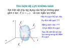 CƠ HỌC LÝ THUYẾT -THU GỌN HỆ LỰC KHÔNG GIAN 