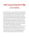 Cách mạng Tháng Mười Nga (7-11-1917)