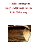 "Thiên Trường vãn vọng" - Một tuyệt tác của Trần Nhân tong 