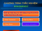 Báo cáo: Chương trình trắc nghiệm powerpoint