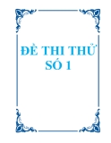 ĐỀ THI THỬ SỐ 1