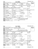 Test on English Nội dung đề số : 001