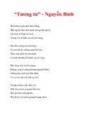 “Tương tư” - Nguyễn Bính