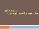 PHÂN TÍCH CÁC GIẢI THUẬT SẮP XẾP