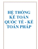 Hệ thống kế toán quốc tế - kế toán Pháp