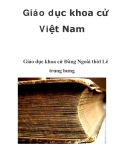 Giáo dục khoa cử Việt Nam  Giáo dục khoa cử Đàng Ngoài thời Lê trung hưng  ._3